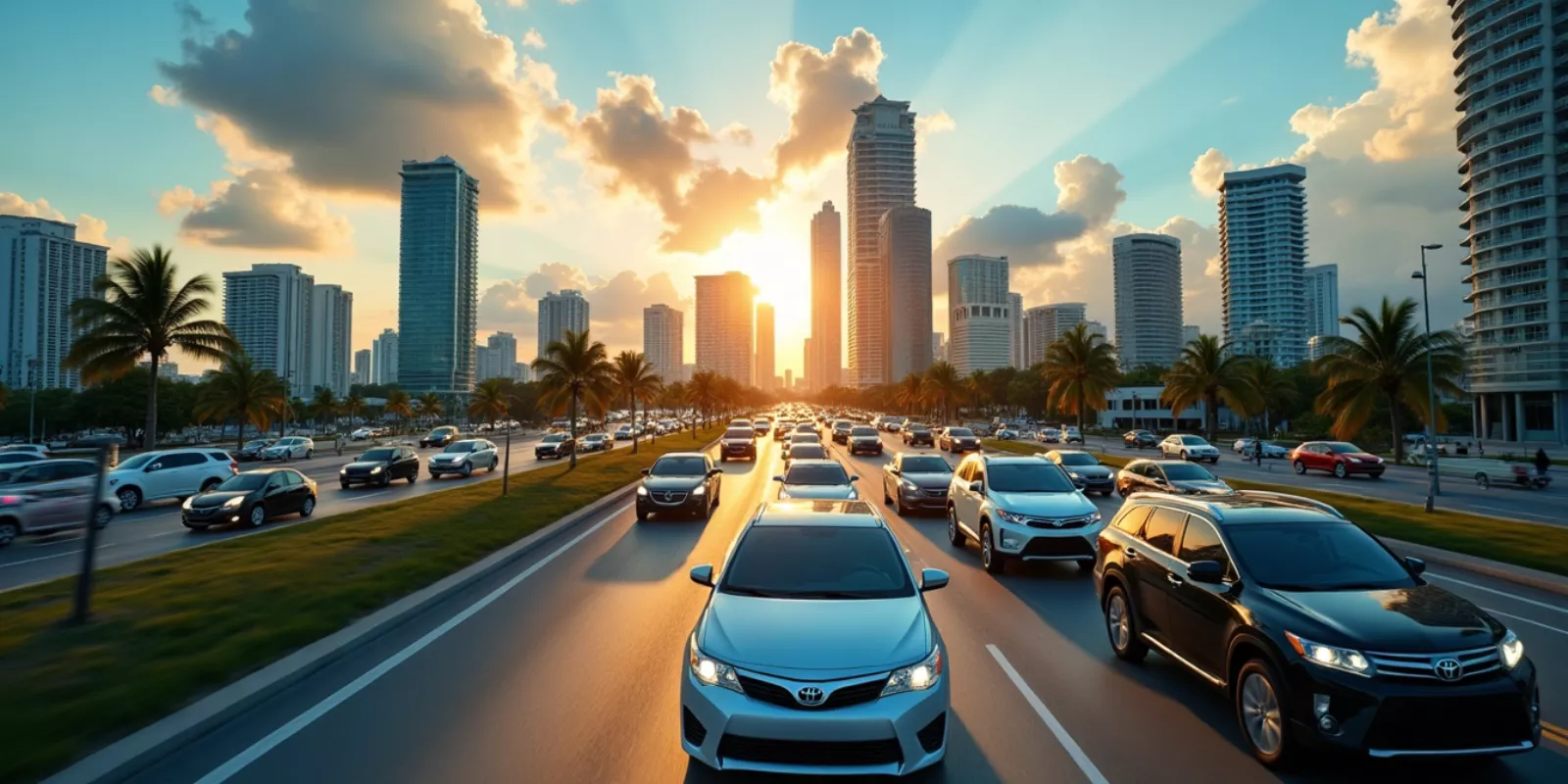 Tráfico diario en Miami: zonas a evitar al rentar