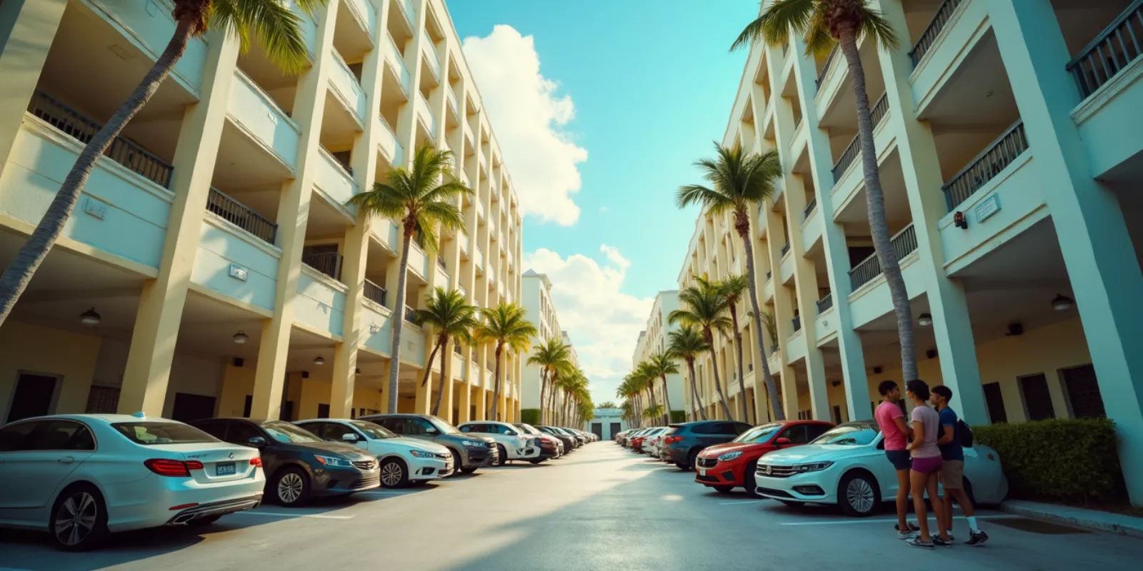 Estacionamiento de Visitas en Apartamentos de Miami